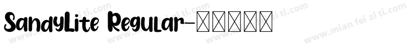 SandyLite Regular字体转换